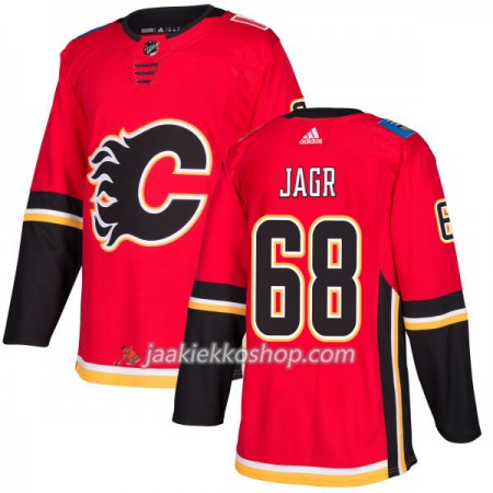 Miehille NHL Calgary Flames Pelipaita Jaromir Jagr 68 Adidas 2017-2018 Punainen Authentic